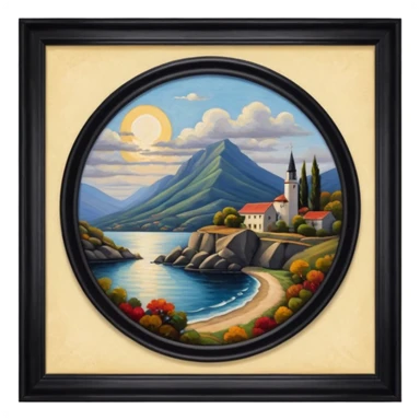 Auction painting sticker