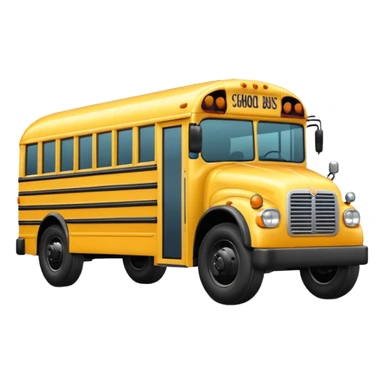 classic yellow school bus sticker