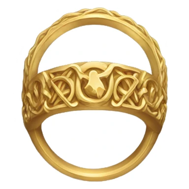  gold ring in lord of the rings styke sticker