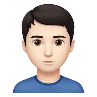 A man with short hair sticker