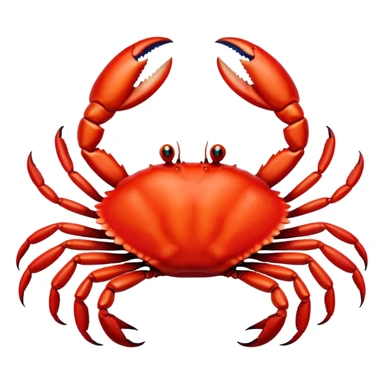 crab with claws sticker