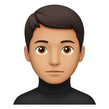 man in turtle neck sticker