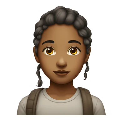 calm gaze of a girl ture to original image  sticker