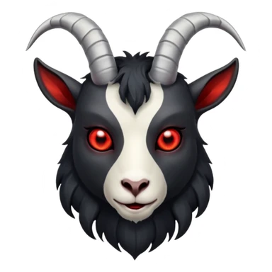 Goat evil sticker