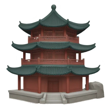 traditional Chinese architecture sticker