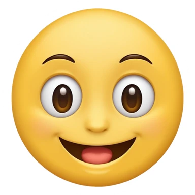 Genera big smile emoji with dudu face sticker