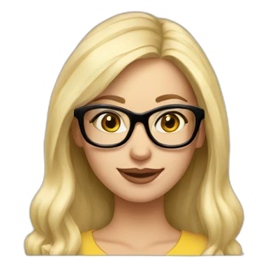 platinum-blonde-girl-in-glasses-macbook sticker