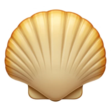 light beige shell sticker