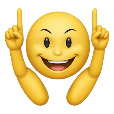 Smiley face with a attitude face and flipping his middle fingers of both hands and both feets sticker