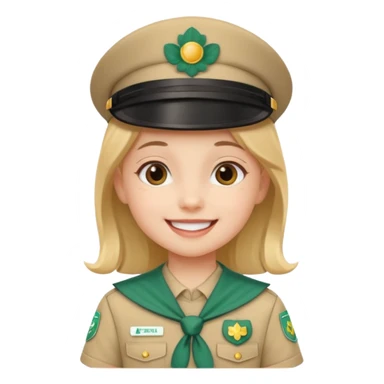 scout girl little sticker