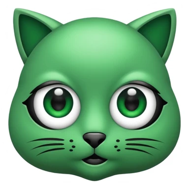 Gata con ojos verdes y negro sticker