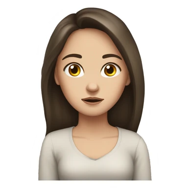 A brunette white girl not being able to sleep I cannot sleep sticker