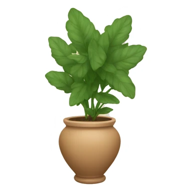 A potted vase sticker