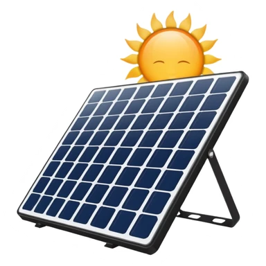 sleek solar panel with white lines, reflecting the sun sticker
