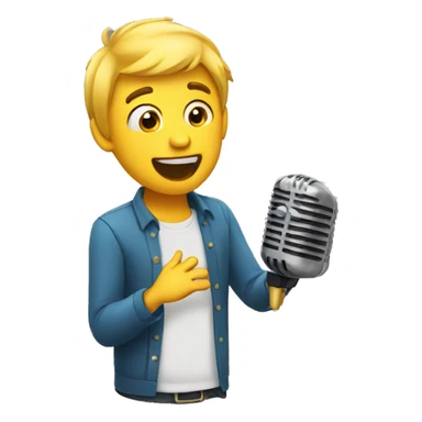 Singing funny song sticker