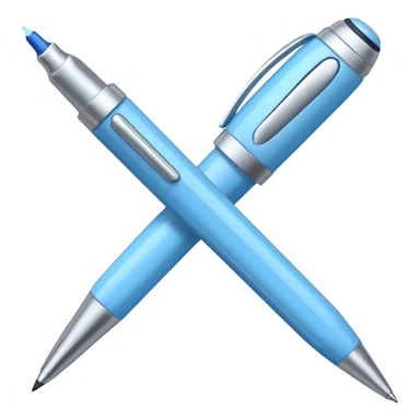 Light blue nice pen sticker