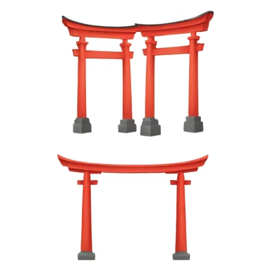 torii gates sticker