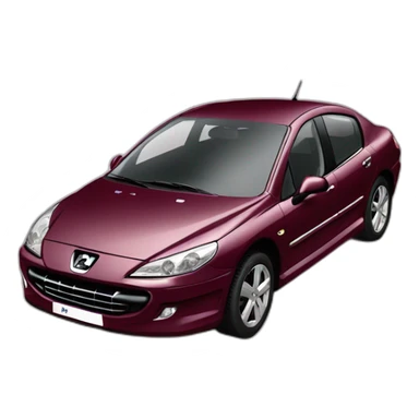 Peugeot 407 couleur bordeaux sticker