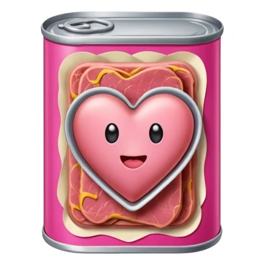 SPAM canned meat HEART  sticker