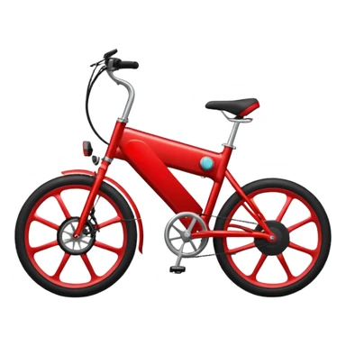 red electric bicycle sticker