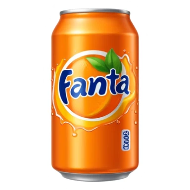 a bright orange Fenta can sticker