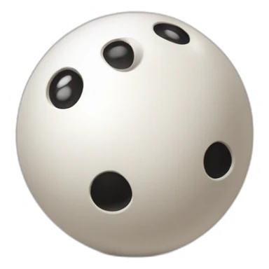 Boule de bowling avec le chiffre 24 sticker