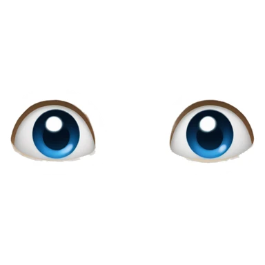 A man with blue eyes, bald, with his mouth pressed down sticker