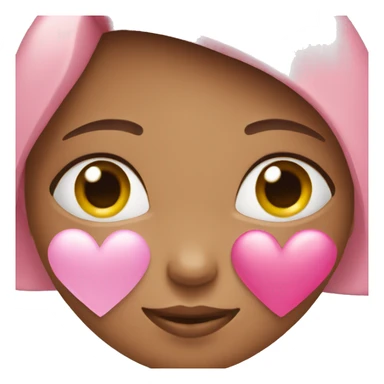 pink heart with girl sticker