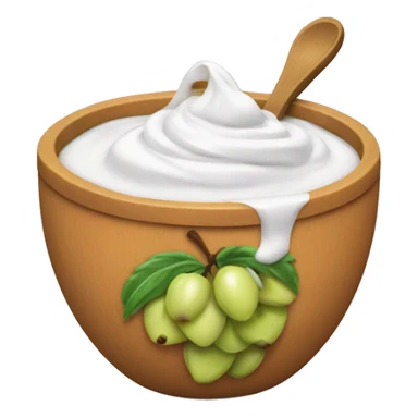 Fruit yoghurt bowl sticker