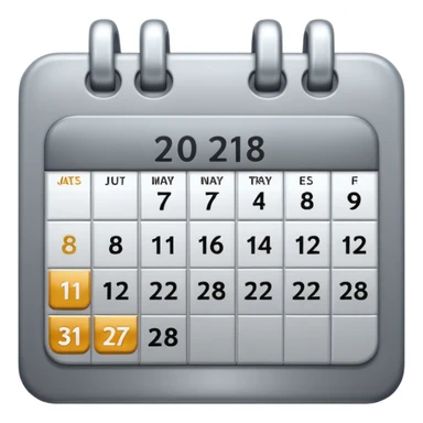 I want to generate a 3d image icon for a calendar sticker