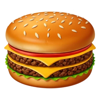 simple ground beef patty no bun sticker