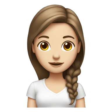 brown hair and white girl with laptop sticker