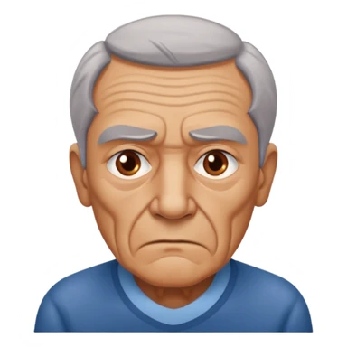 abuelo de pueblo serio y desconfiado. estilopaco martinez soria sticker