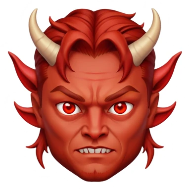 Leonardo DiCaprio as devil with horns sticker