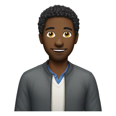 black man playing the game sticker