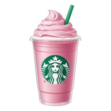 pink drink from star bucks that has the logo light pink with no whip cream sticker