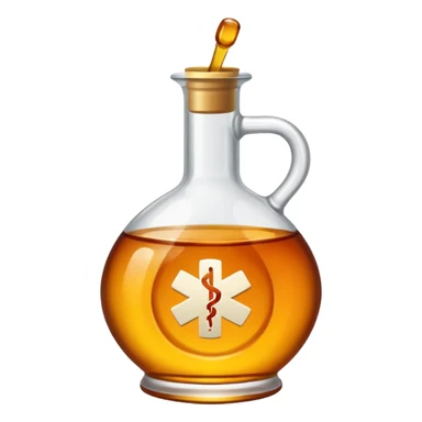 medicine syrup and (cross negative sign above these) sticker