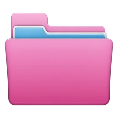 file folder pink without a face sticker