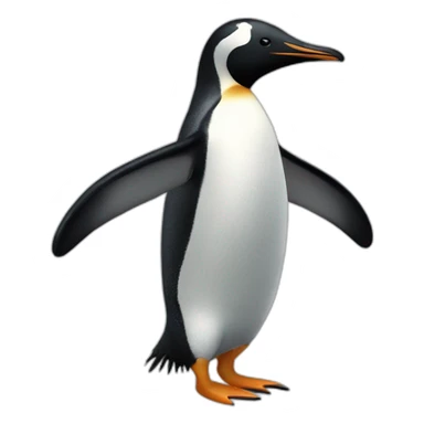 Pingüino enfadado sticker