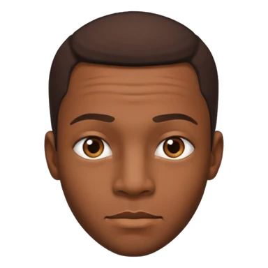 Male african american facial expressions sticker