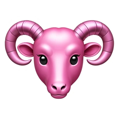 pink aries symbol ♈️ emoji sticker