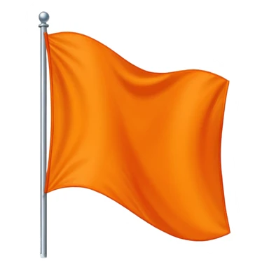 Orange flag sticker