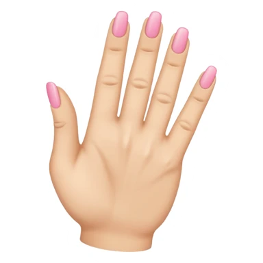 A hand emoji where your pinky finger my finger and your ring finger are sticking down but your other fingers are sticking up sticker