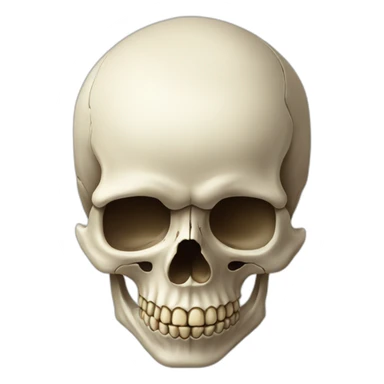 human skull sticker