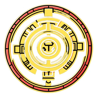 Mayan symbol glyph sticker