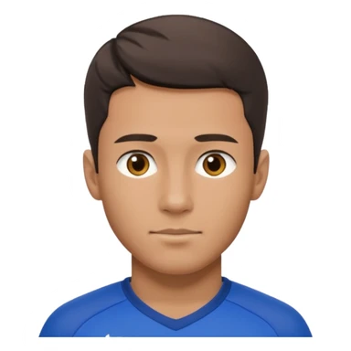 soccer player man blue jersey sticker