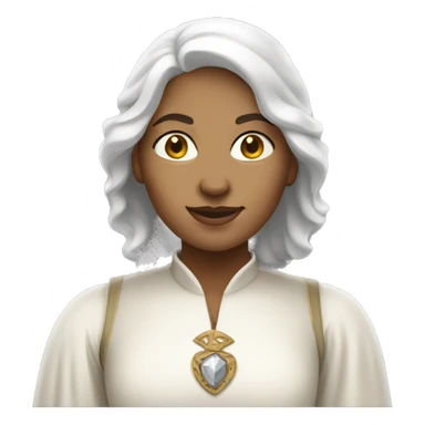 white medieval woman rich sticker