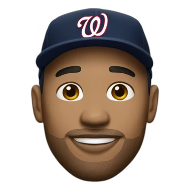 Light skinned Man with Washington nationals hat sticker