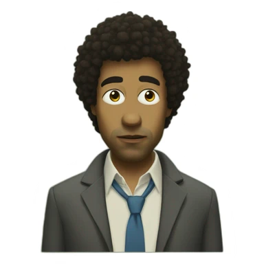 Moss from the IT crowd blowing a kiss sticker