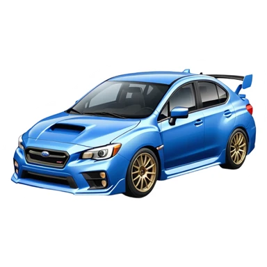 blue subaru sti wrx sticker